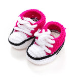 Multicolor Knitted Baby Crib Shoes Handmade
