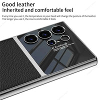 Luxury Leather Case With Camera Protection For Samsung Galaxy S24 series