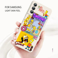 Cool Funny Comics Liquid Silicone Case For Samsung Galaxy S23 22 S21 series