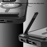Magnetic Shockproof Case With Metal Kickstand For iPhone 14 13 12 series