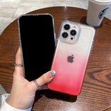 Transparent Gradient Shockproof Cases for iPhone 14 13 12 series