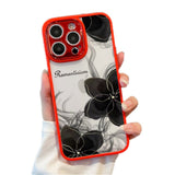 Goth Lily Diamond Lens Protection Soft Case For iPhone 14 13 12 series
