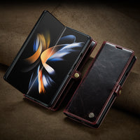 Non Slip Folding Leather Card Slot Case for Samsung Galaxy Z Fold 4 3