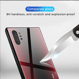 Sofe TPU Bumper Tempered Glass Case For Samsung Note 8 9 10 Pro S 8 9 10 10 Plus 10e A50 A70