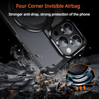 Magsafe Wireless Charging Ring Holder Frameless Shockproof Case for iPhone 15 series