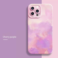 Oil Painting Flower Shockproof Matte Soft Silicone Case For iPhone 14 13 12 series