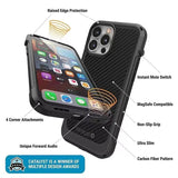 Magnetic Suction Military Case for iPhone 14 13 series