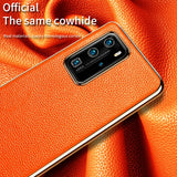 Original Cowhide Leather Full Protective Case For Huawei Cell Phone