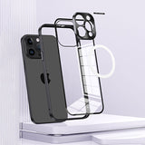 Magsafe Shockproof Wireless Charger Plating Case For iPhone 14 13 12 series