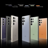 Solid Color Titanium Lookalike Soft TPU Frame Case For Samsung Galaxy S24 Ultra