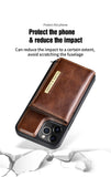 High Quality Leather Wallet Card Holder Case For iPhone 14 13 12 series