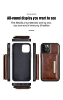 High Quality Leather Wallet Card Holder Case For iPhone 14 13 12 series