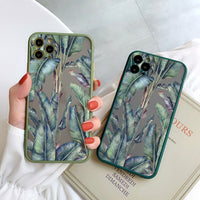 Palm Tree Leaves Plant Flower Shockproof Case for iPhone 14 13 12 series