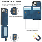 Magsafe Magnetic PU Leather Card Slot Holder Kickstand Wallet Case For iPhone 15 14 13 12 series