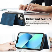 Magsafe Magnetic PU Leather Card Slot Holder Kickstand Wallet Case For iPhone 15 14 13 12 series