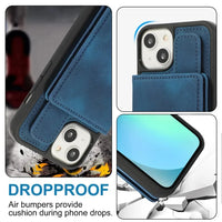 Magsafe Magnetic PU Leather Card Slot Holder Kickstand Wallet Case For iPhone 15 14 13 12 series