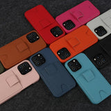 Premium Card Holder Slots Leather Case For iPhone 15 14 13 series