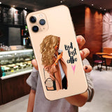 Princess Female Boss Coffee Vogue Girl Mom Baby Soft Cover Case For iPhone 11 Pro Max