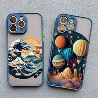 Printed Landscape Creative Mountains Gorgeous Nature Pattern TPU Case For iPhone 15 14 13 12 series