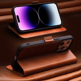 Leather Flip Case with Card Slots for iPhone 14 series
