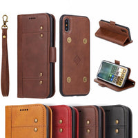 New Business Deluxe Leather Flip Case For iPhone X