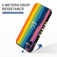 Happy Rainbow Pattern Silicone Case For Samsung Galaxy S23 S22 S21 Ultra Plus