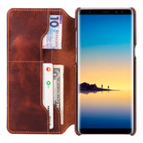 Galaxy S9 S9 Plus Vintage Style Genuine Leather Wallet Case With Card Slots