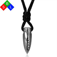 Red Trees Brand Fine Jewelry New Arrival Fashion 925 Sterling Silver Bullet Pendant Silver Necklace For Men