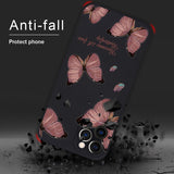 Retro Butterfly Flowers Case For Samsung Galaxy S23 S22 S21 series