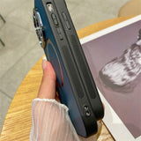 Retro Leather Magnetic Charging MagSafe Plating Case For Samsung Galaxy S23 S22 Ultra Plus