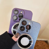 Retro Moon Stone Magsafe Wireless Charging Camera Film Protector Case For iPhone 14 13 12 series