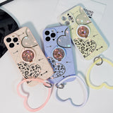 Rhinestone Diamond Ring Holder Glitter Bling Case For iPhone 14 13 12 series