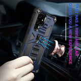 Rubber Rugged Kickstand Magnetic Shockproof Armor Case For Samsung Galaxy S24 series