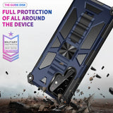 Rubber Rugged Kickstand Magnetic Shockproof Armor Case For Samsung Galaxy S24 series