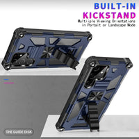 Rubber Rugged Kickstand Magnetic Shockproof Armor Case For Samsung Galaxy S24 series