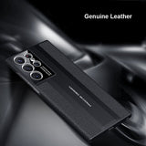 Premium Leather Camera Lens Protector Case For Samsung Galaxy S23 S22 Ultra Plus