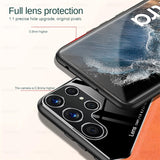 Magnetic Leather TPU Soft Frame Shockproof Case For Samsung S24 S23 S22 series