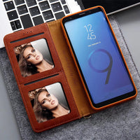 Business Leather Case for Samsung Galaxy S9 S9 Plus Note 8