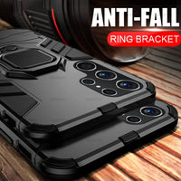 Magnetic Holder Ring Armor Shockproof Case For Samsung Galaxy S24 series