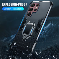 Magnetic Holder Ring Armor Shockproof Case For Samsung Galaxy S24 series