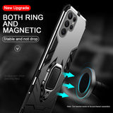 Magnetic Holder Ring Armor Shockproof Case For Samsung Galaxy S24 series