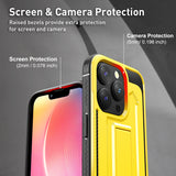 Shockproof Armor Carbon Fiber Texture Case With Hidden Fold Bracket For iPhone 14 13 series