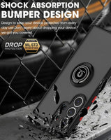 Shockproof Armor Matte Case with Ring Bracket for Samsung Galaxy S22 S21 series