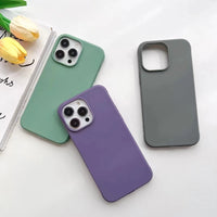 Shockproof Bumper Silicone Candy Color Soft Case For iPhone 15 14 13 12 series