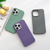 Shockproof Bumper Silicone Candy Color Soft Case For iPhone 15 14 13 12 series