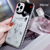 Shockproof Glitter Rhinestone Diamond Metal Bumper Case For iPhone 14 13 12 series