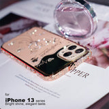 Shockproof Glitter Rhinestone Diamond Metal Bumper Case For iPhone 14 13 12 series