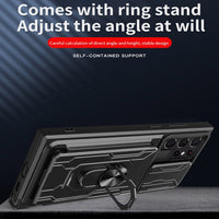 Shockproof Card Slot Bracket Case for Samsung S22 S21 S20 series