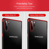 Transparent Plating Case For Samsung Galaxy Note 10 Note 10 Plus