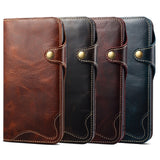 Luxury Real Genuine Leather Flip Cover Case For iPhone 11 Pro Max
